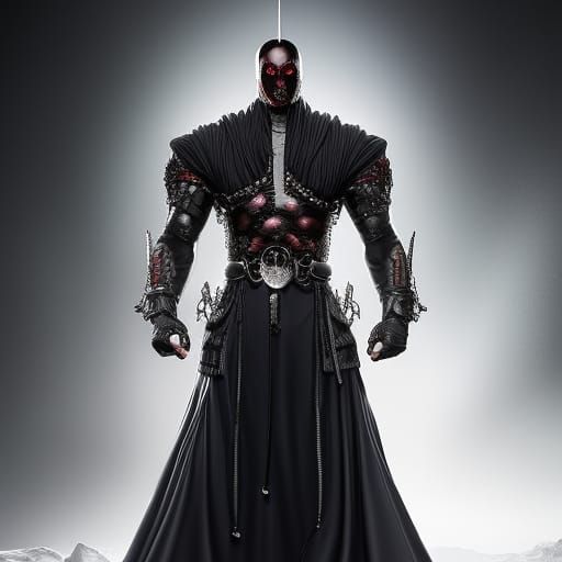 Hyperdetailed Cenobite Figure in Digital Art