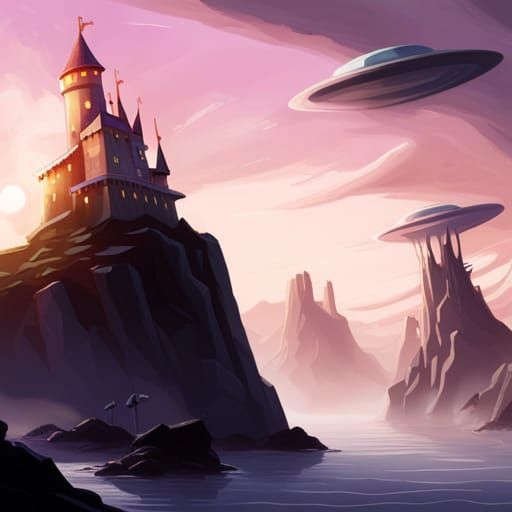 Aliens Seize a Medieval Castle