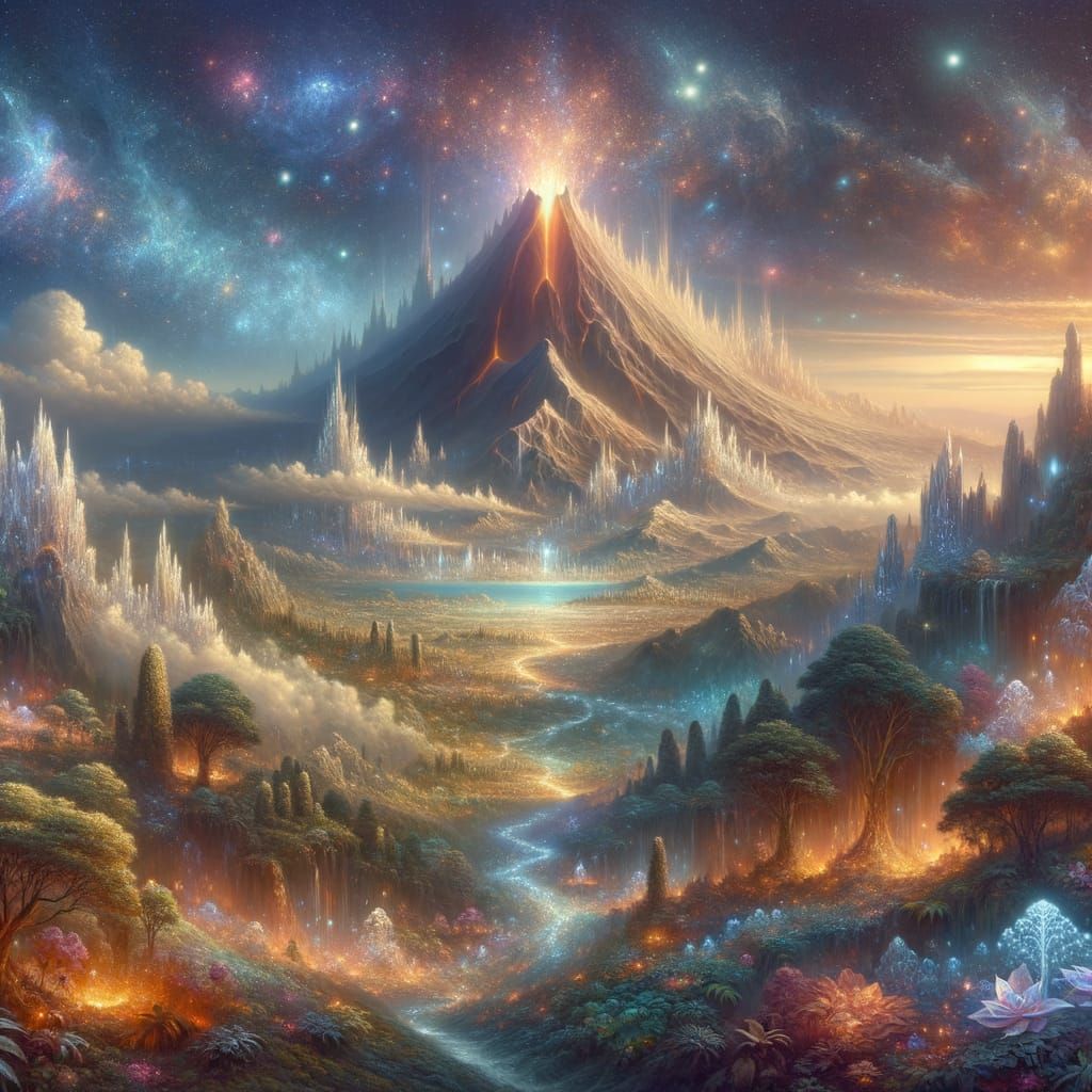 Ancient Volcano Erupts With Dazzling Light and Crystal Growt...