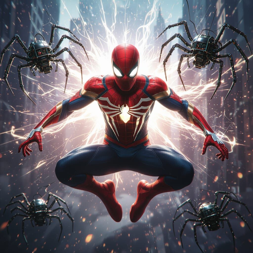 Divine Spider-Man With Celestial Drones