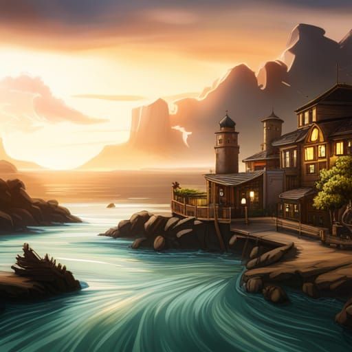 Luffy One Piece Detailed Matte Painting