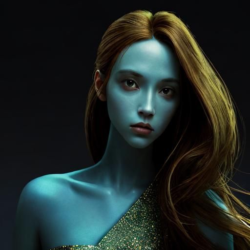 Dramatic Portrait in Chiaroscuro Lighting