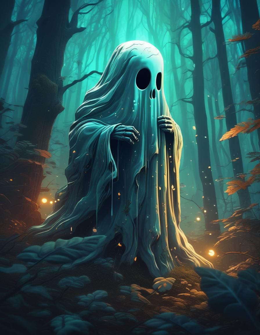 A ghost in the forest.