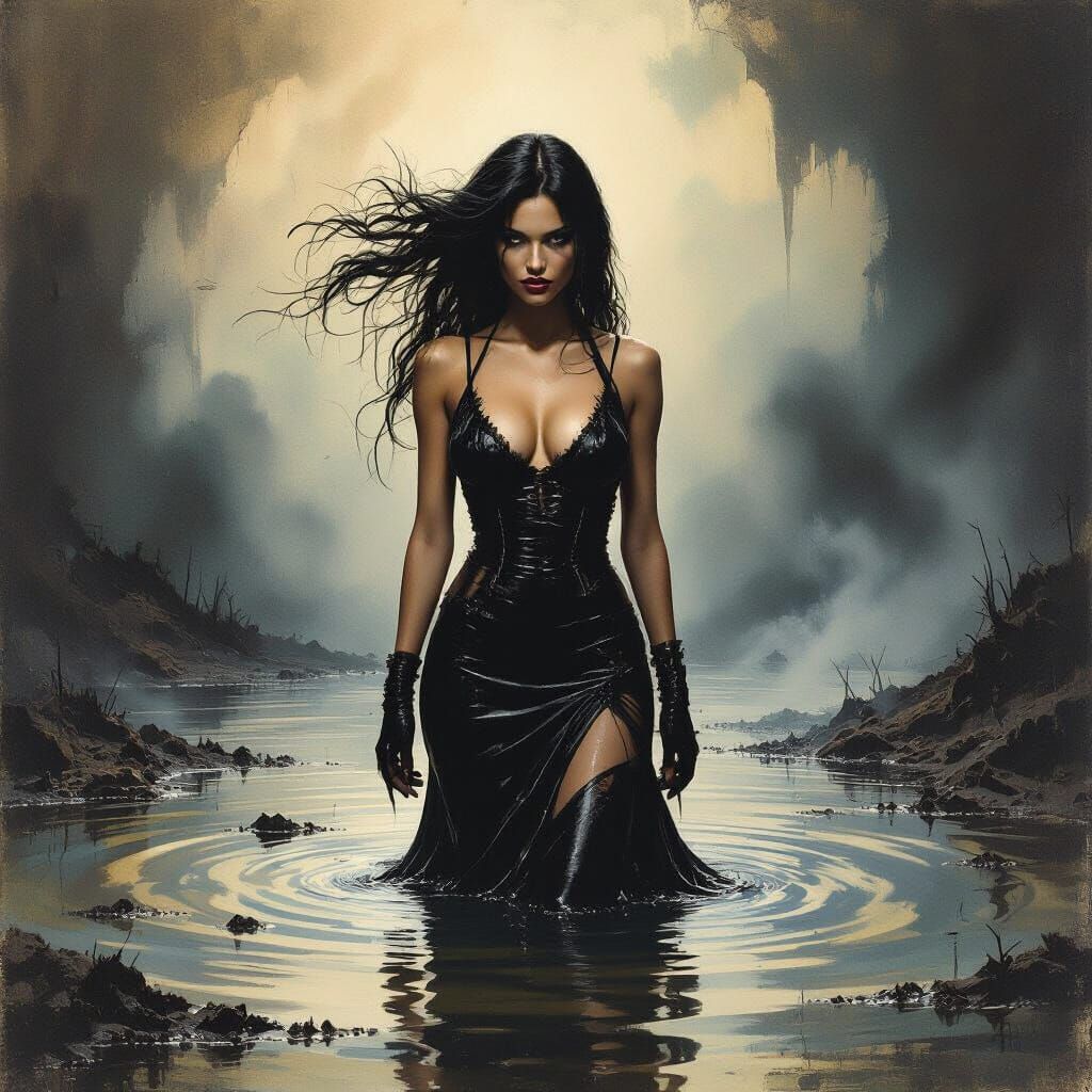 Postpunk Model in Ominous Primordial Landscape