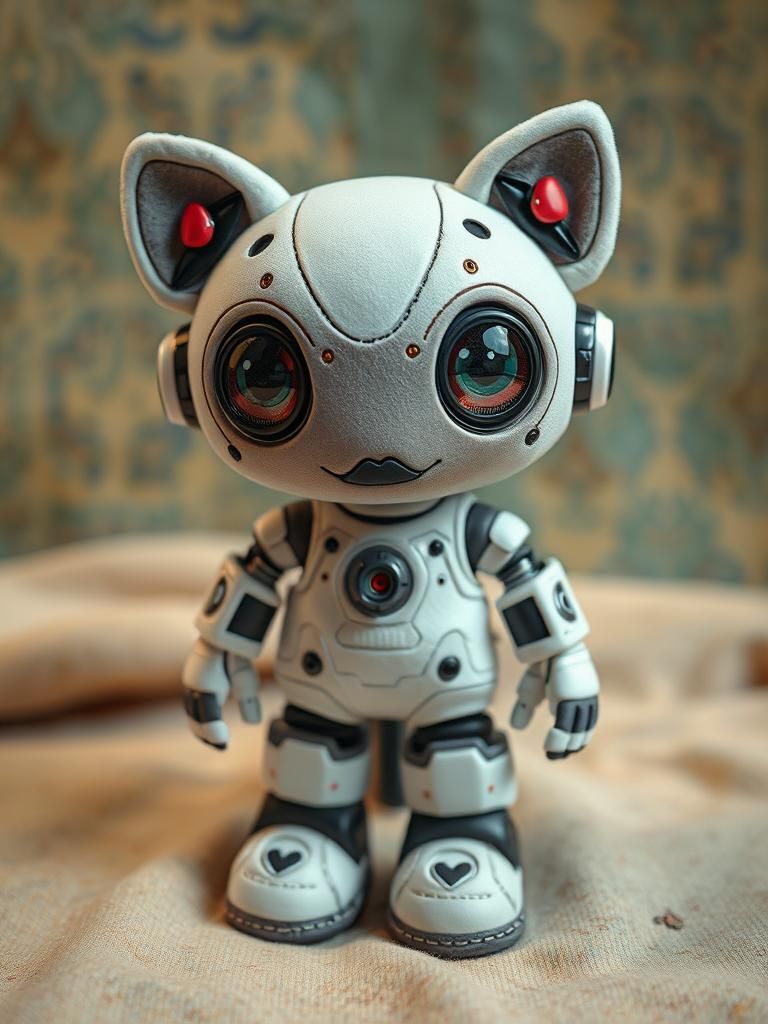 Cute Plushie AI Creature in Mechaboots
