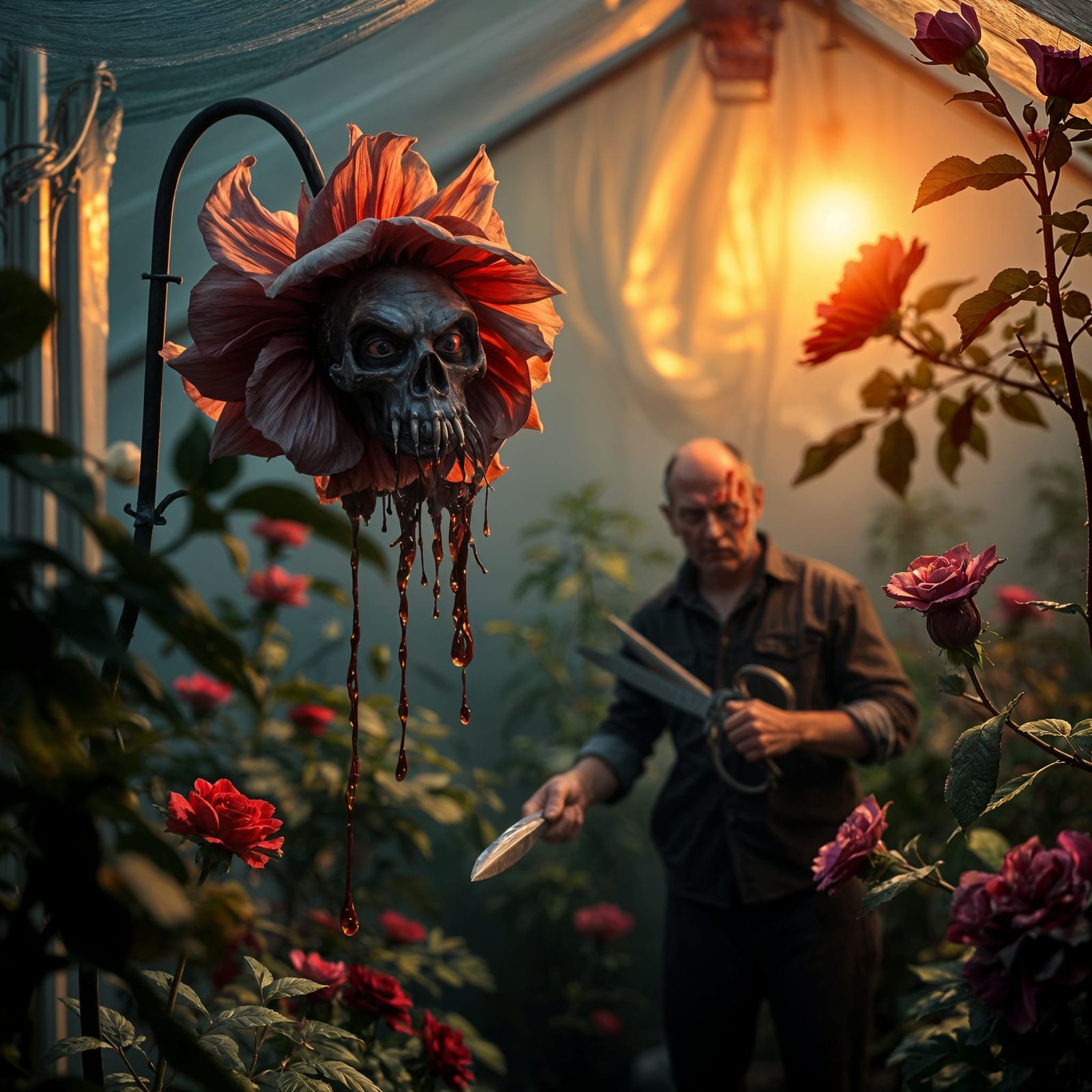 Surreal Flower Demands Explanation from Terrified Gardener