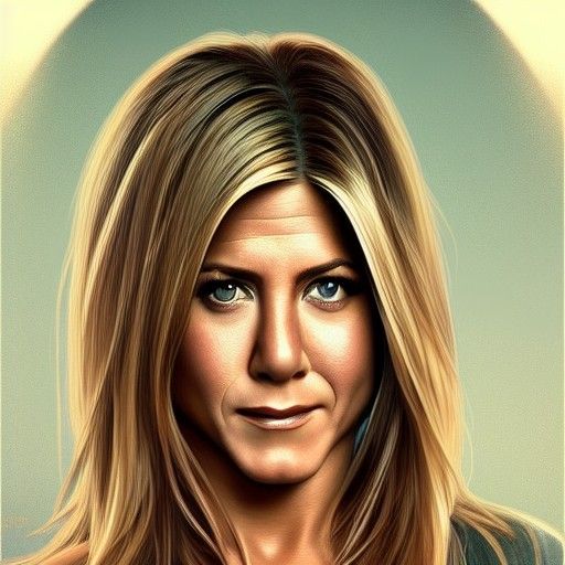 Jennifer Aniston Portrait in Artstation Style