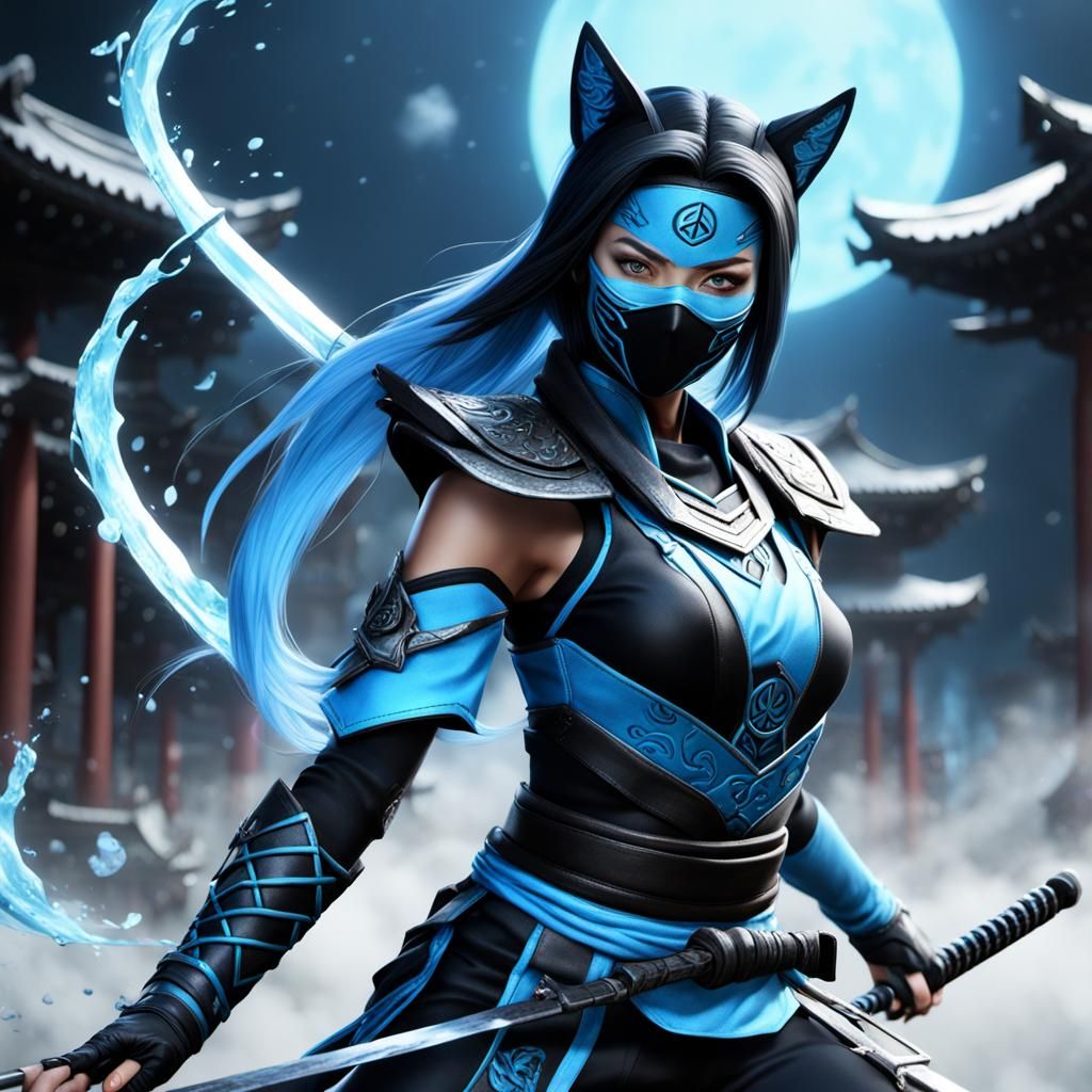 Kitsune Ninja: Fantasy Concept Art in 8K