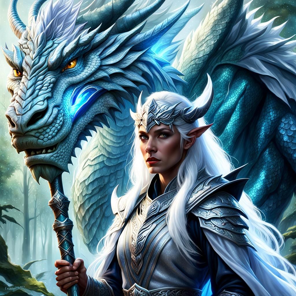 Dragonborn Portrait in Greg Rutkowski Style