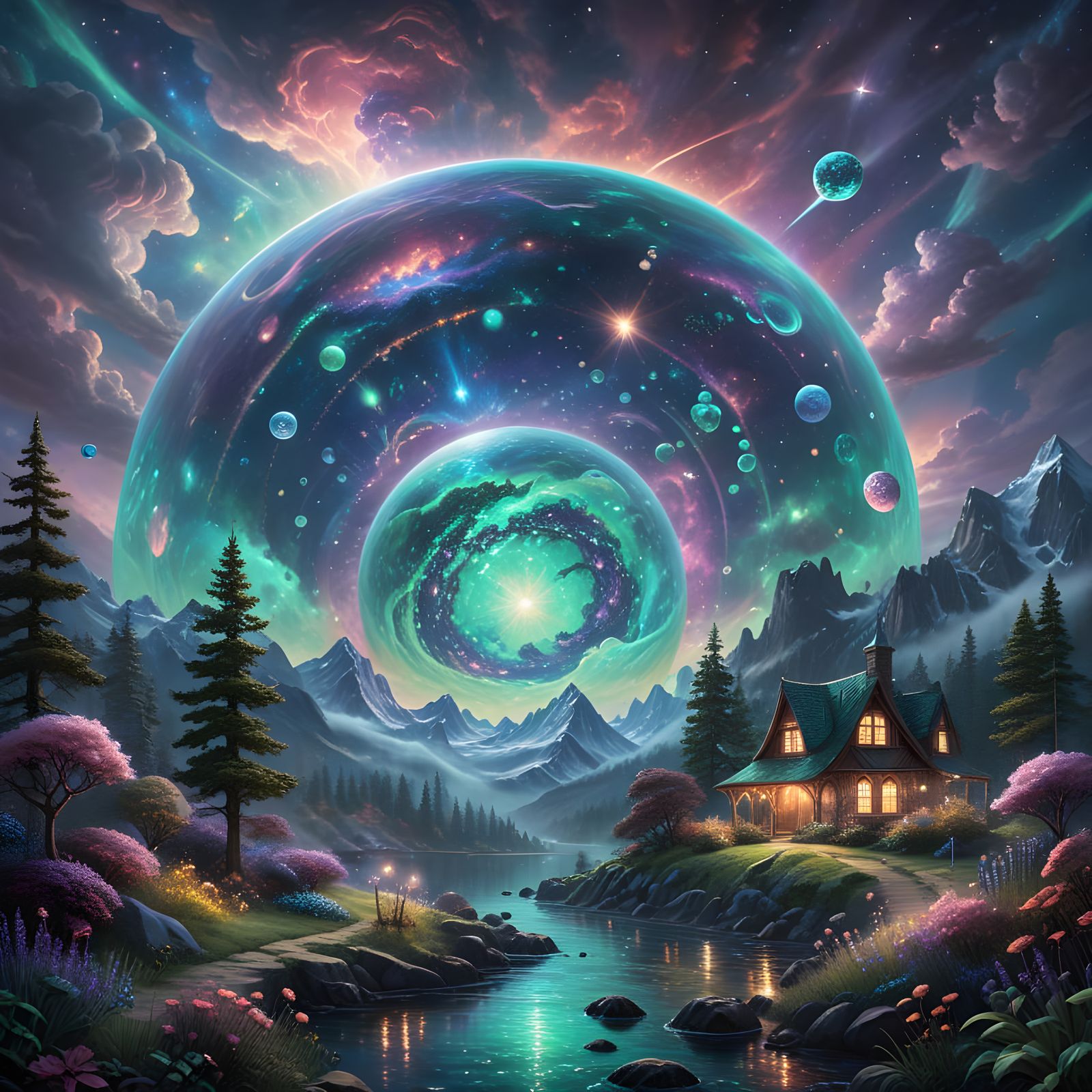 Cosmic Dreams in Vibrant Color