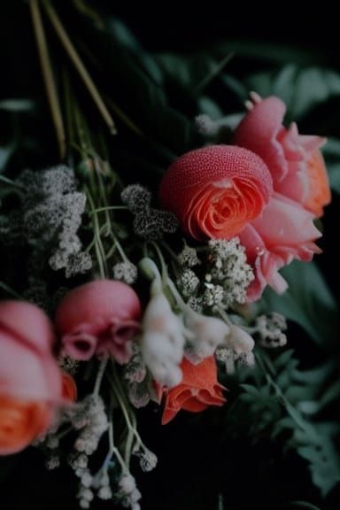 Maximalist Floral Bouquet in Vogue Photography Style