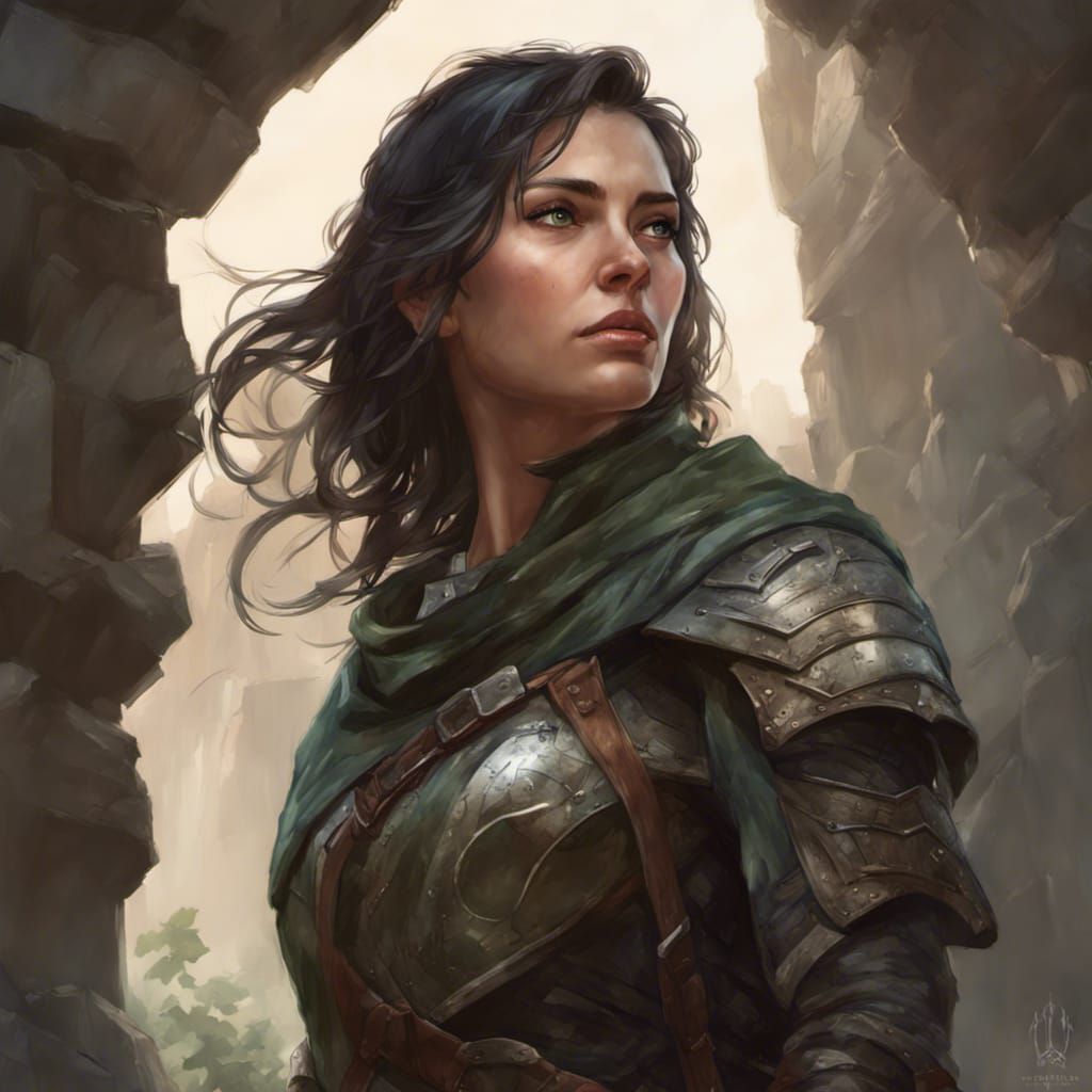 Female Ranger Portrait in Weathertop Ruins