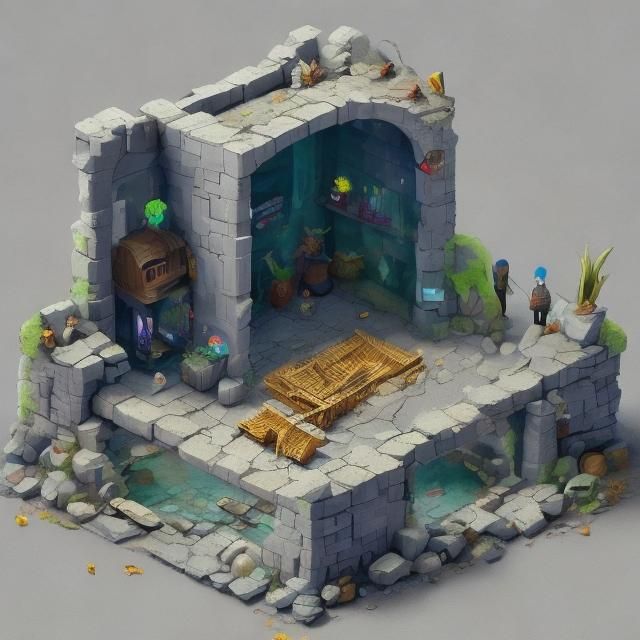 Duck's Arrest in a Crystal Isometric World