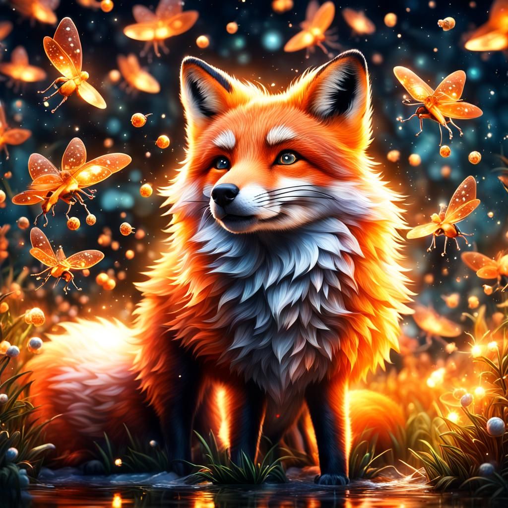 Fox watching Fireflies