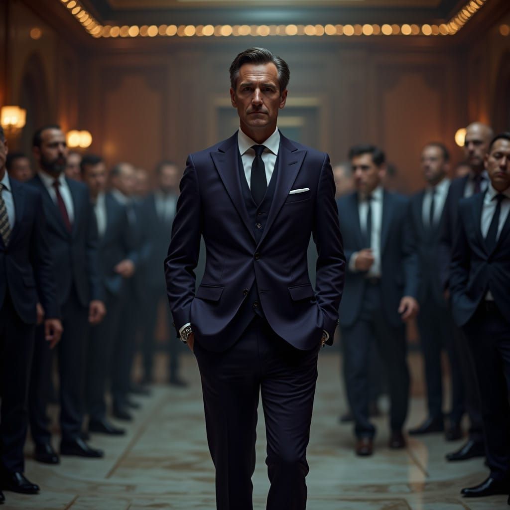 Rugged Billionaire Executive Embraces High-Stakes Drama in B...