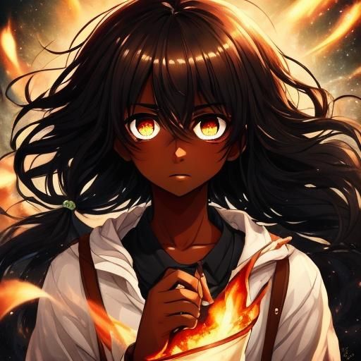 Cinematic Portrait of a Dark-Skinned Man