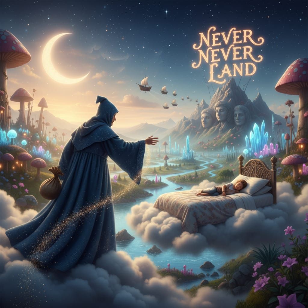 Enter Sandman Off to Never Never Land