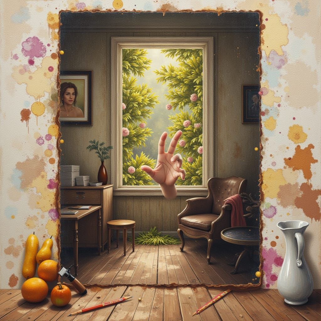 Lora Yeetcore Fully Immersed Creative Flow, Mixed Media Montage 2