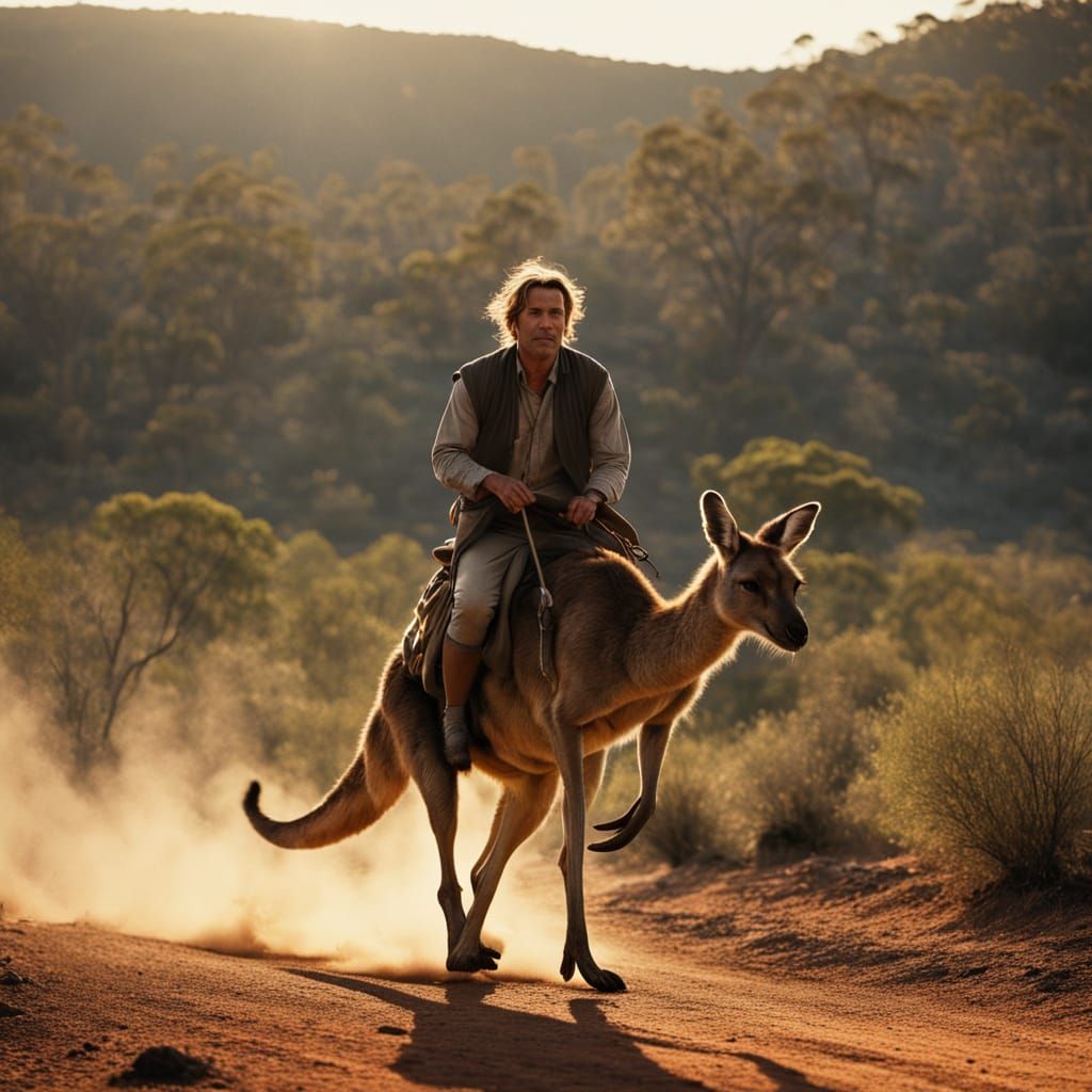 Epic Australian Outback Adventure in Cinematic Film Style