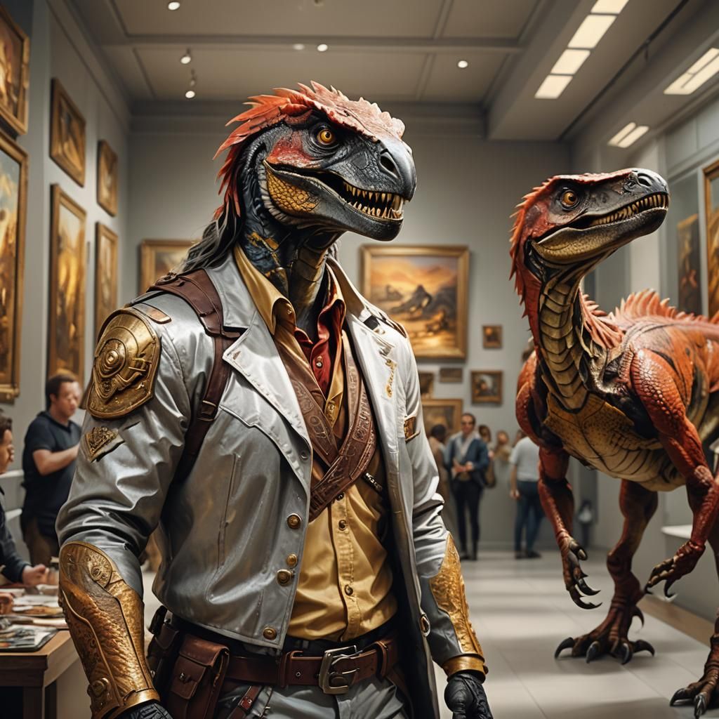 Fantasy Art Gallery in Commercial Painting Style