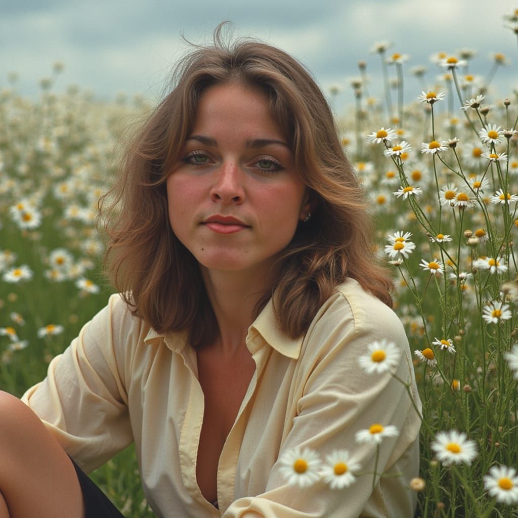 Happy Hippie Veronica in Daisies