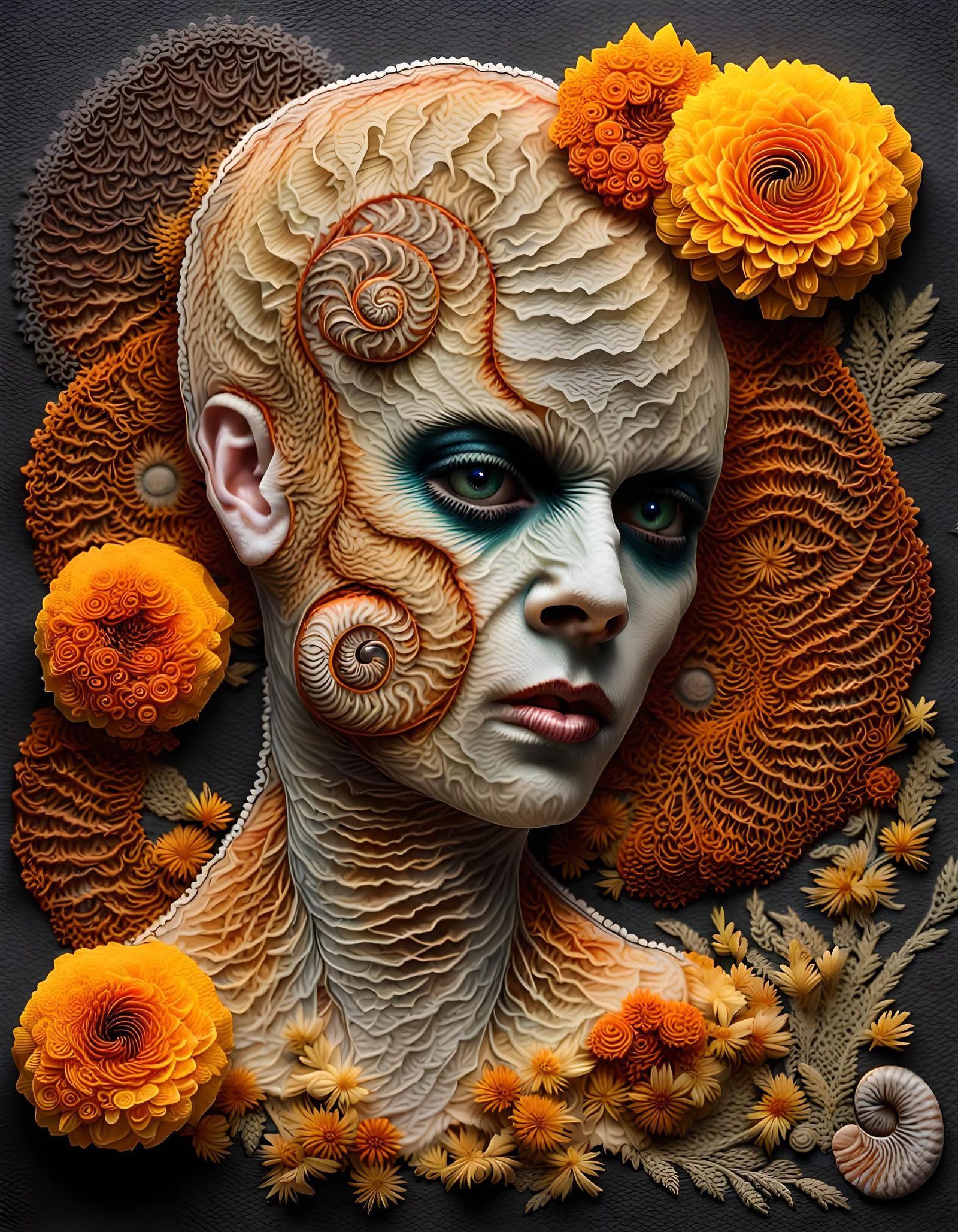Photokinetic Zombie Ammonite Kalisions Portrait