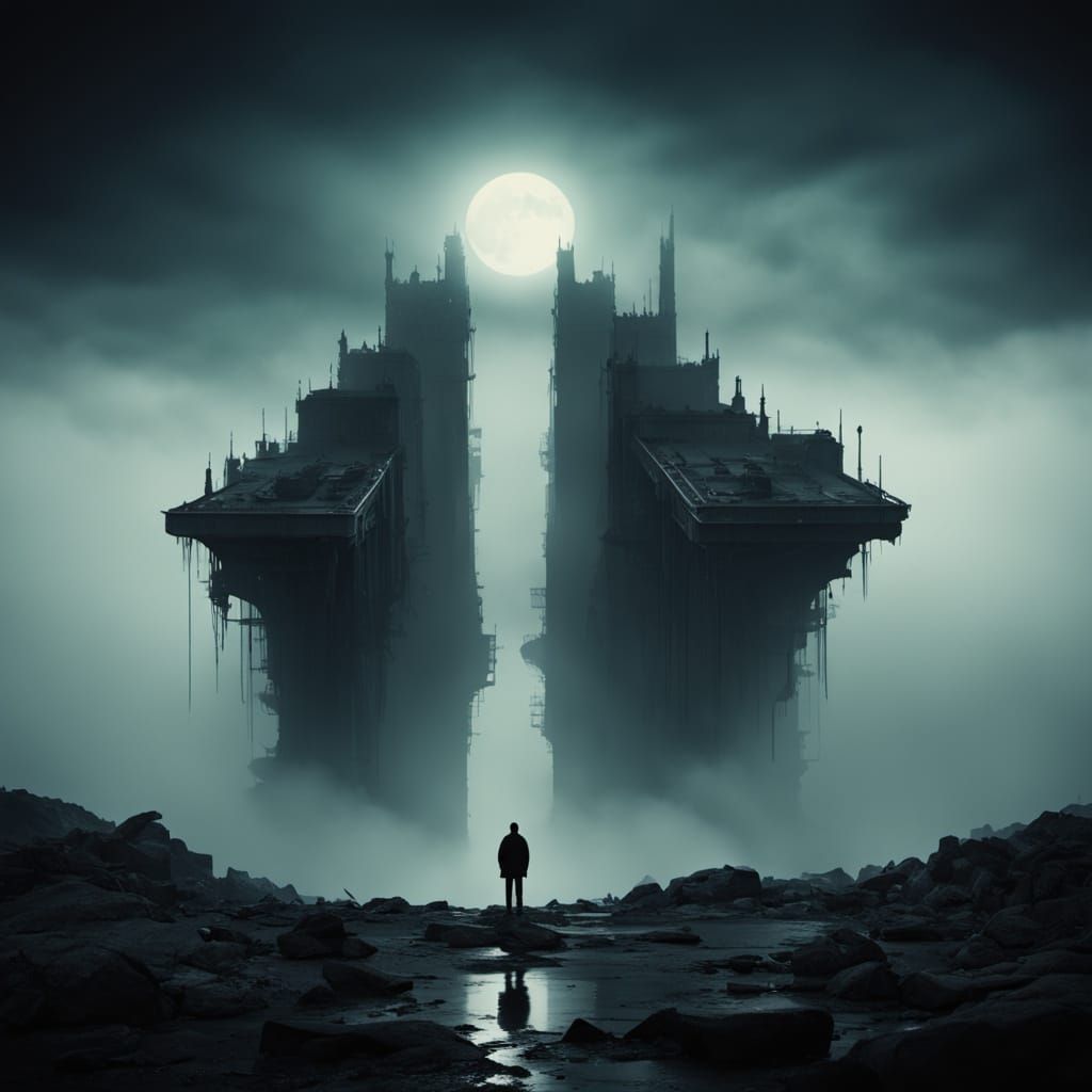 Dreamlike Descent into Unsettling, Symmetrical Horrors