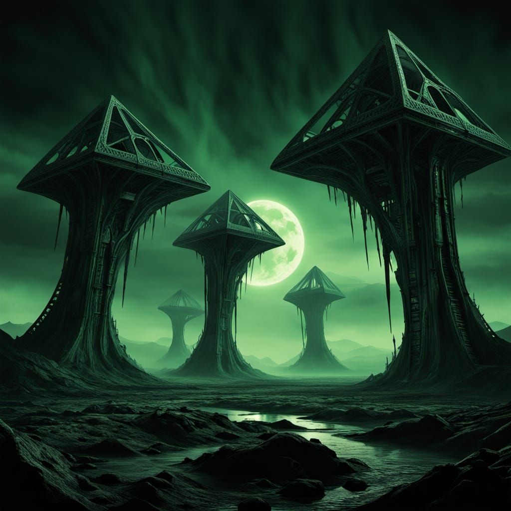 Eerie, Symmetrical Structures Emerge from the Abyss