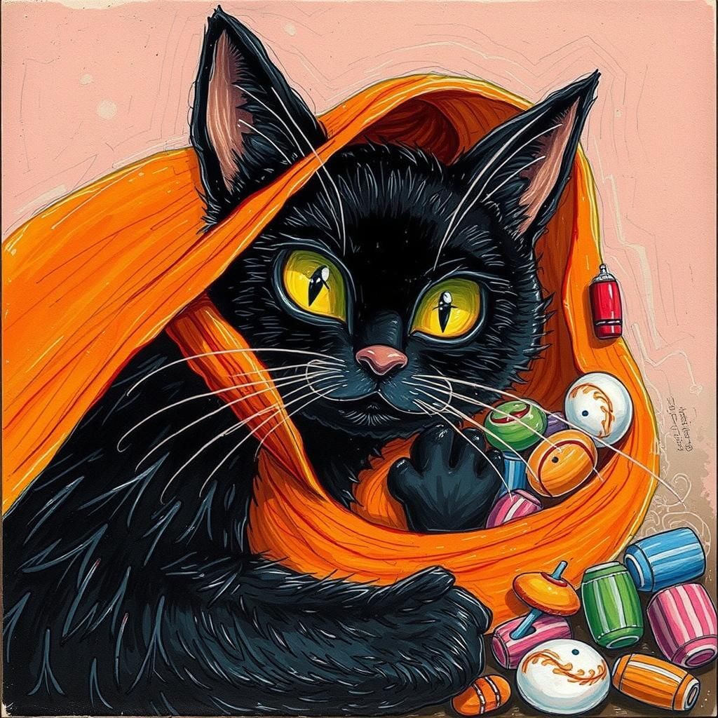 Rainbow Fairy in Surreal Crayon Dreamscape