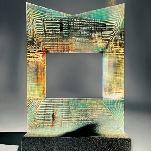 Portrait of an Ambiguous Necker's Cube