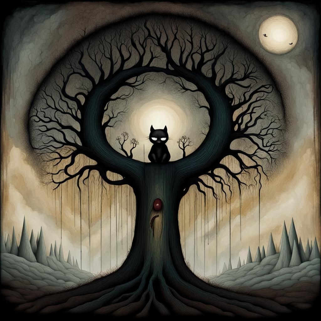 Surreal Landscape Evokes Gloom and Despair