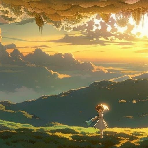 Yarn and Needles: Studio Ghibli Anime Visual