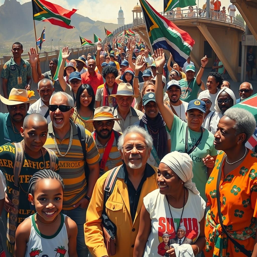 South African Unity and Solidarity Celebration in Vibrant St...