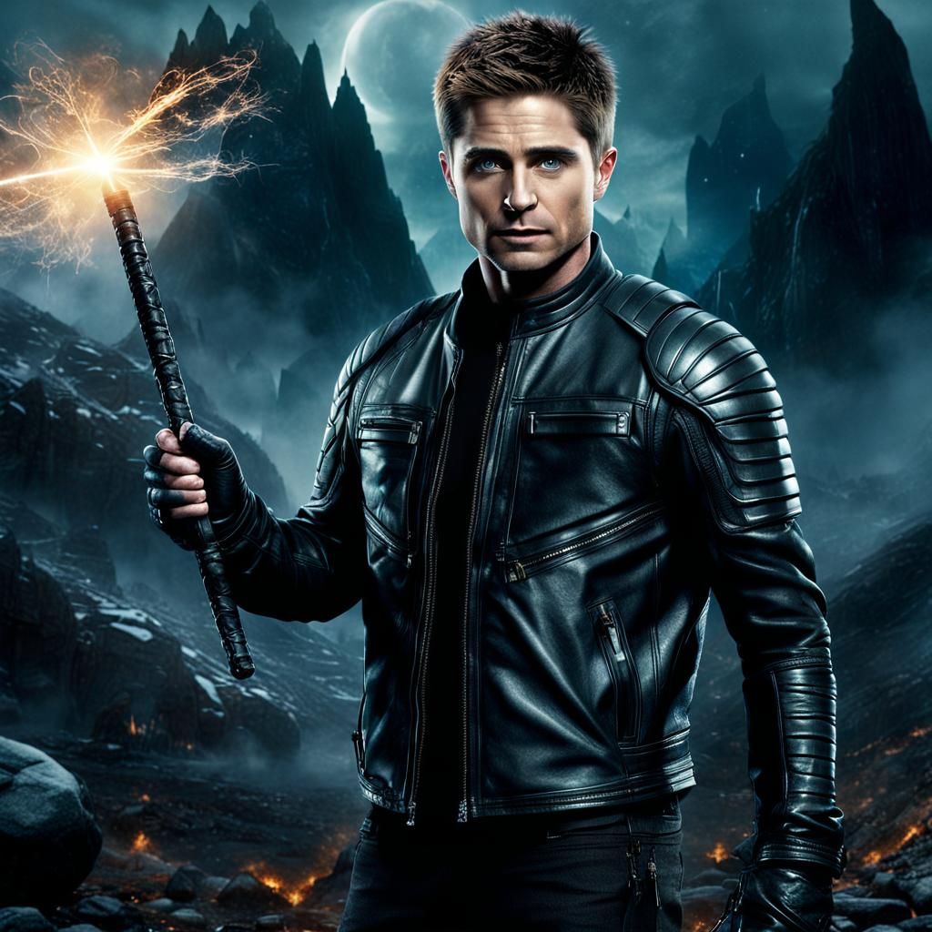 Tactical Auror: Digital Matte Painting of a Magical SWAT Off...