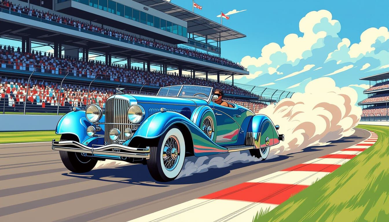 1935 Duesenberg Speedster Road Test at Indy