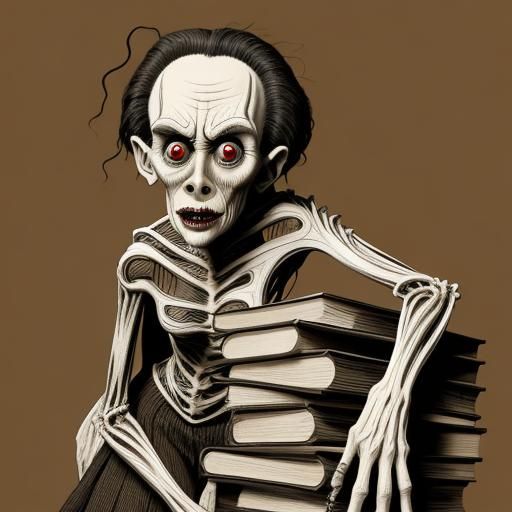 Disturbing Art Brut Portrait of Elderly Woman