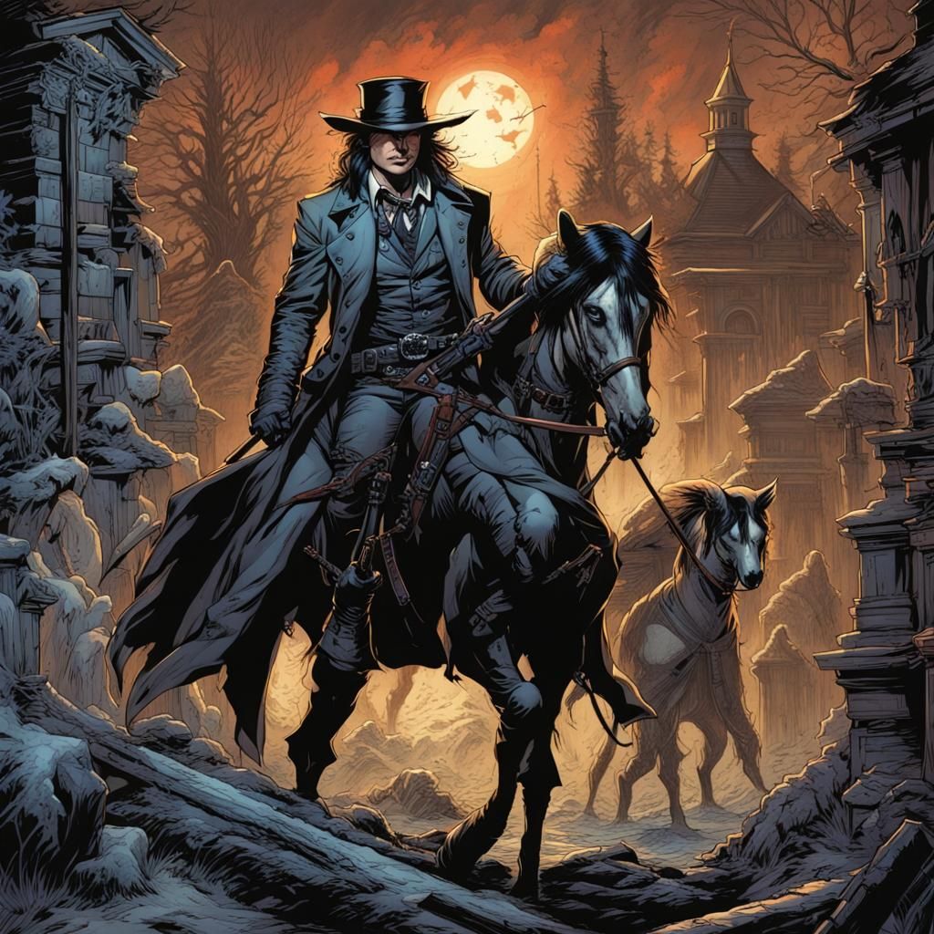 Van Helsing Comic Book Art in Mark Brooks Style