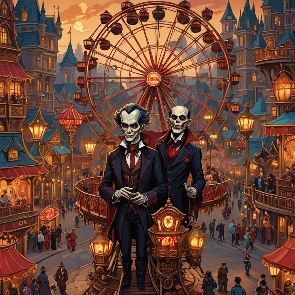 Vampire Theme Park in Baroque Rococo Style