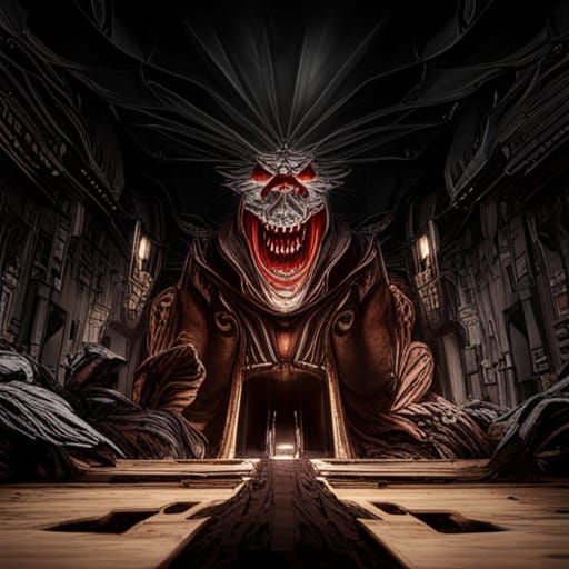 Black Heart Raging with Guilt and Regret