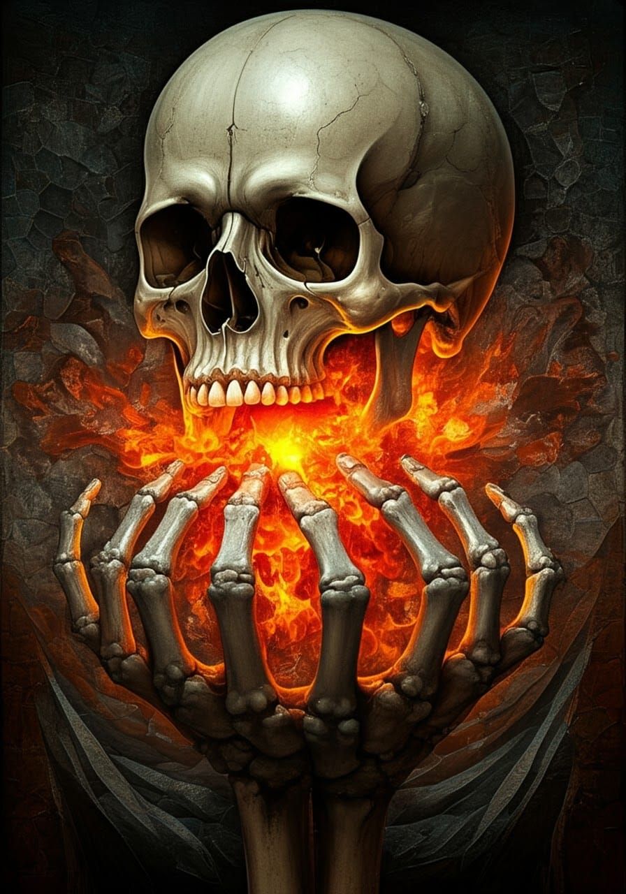 Surreal Heart Balloons Bursting in Grisaille Style