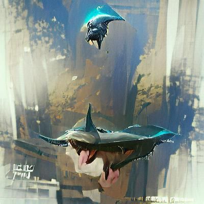 Flying Monster Shark Pet on ArtStation