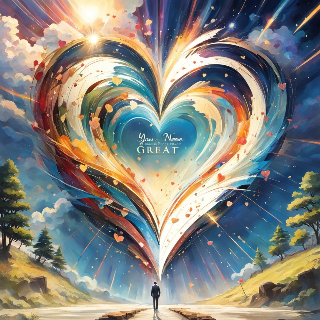 Stylized Rendering of a Positive Affirmation