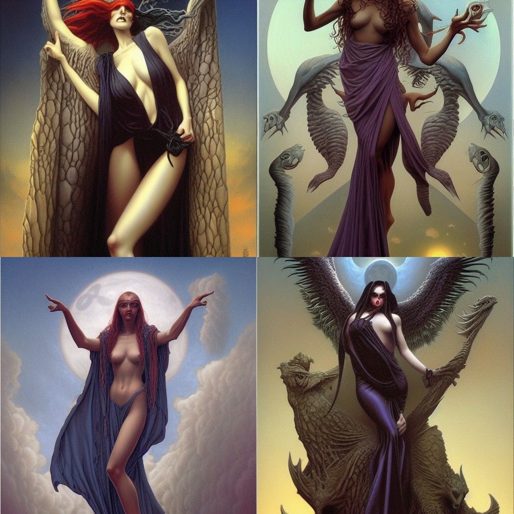 Dark Fantasy Scene in Brom Style