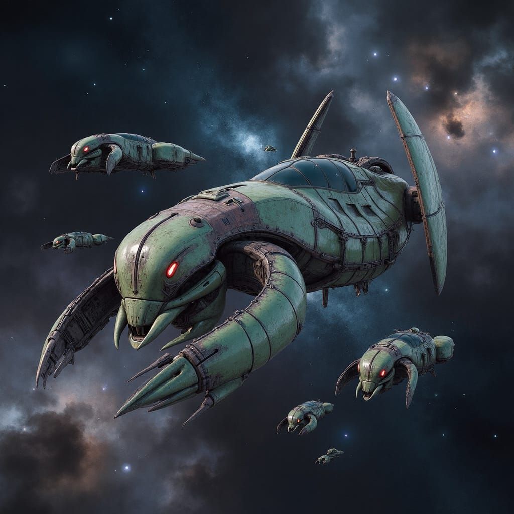 Biomechanical Dreadnought in Cyberpunk Futurism Style