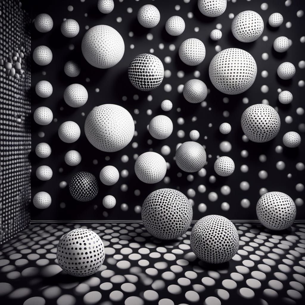 Surreal Polka Dot Cubes in a Dotty Void