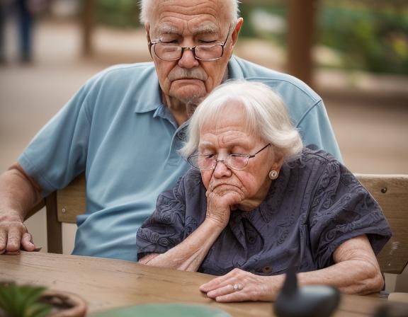 Grandpa and Grandma had a rough day