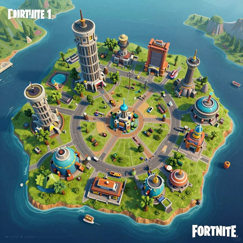 Fortnite Chapter 1 Island Concept Art