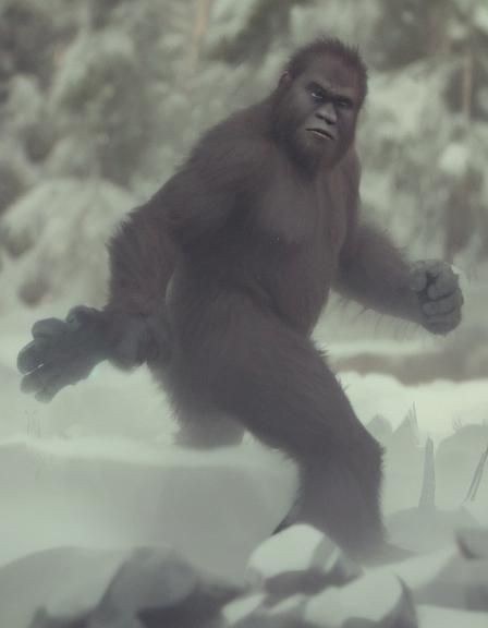 AI Generated Image of a Sasquatch