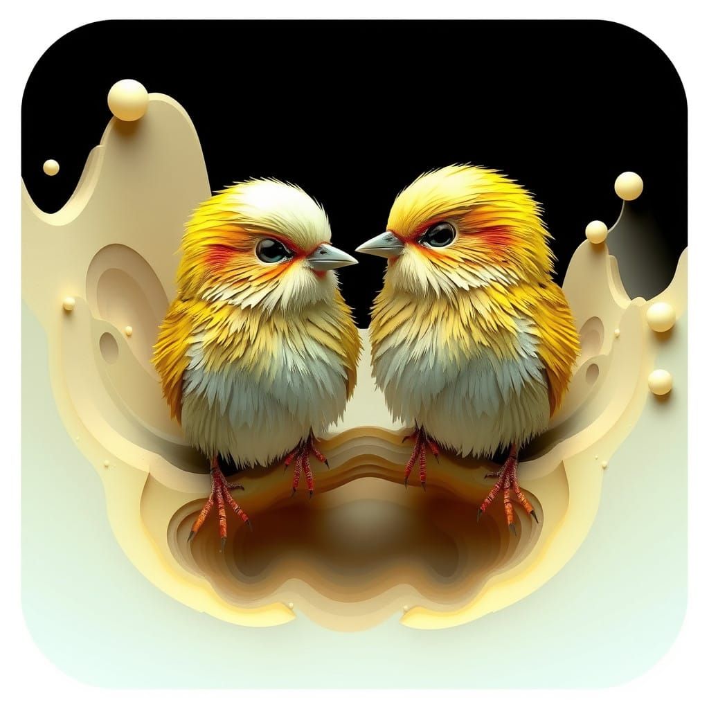 Cute Algorithmic Birds in Erosion