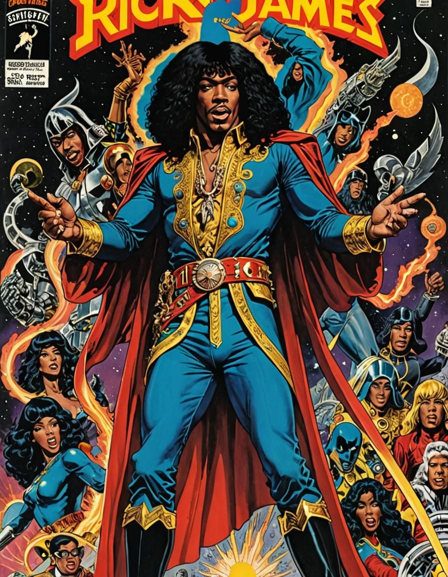 Rick James as Sorcerer Supreme: Comic Book Cover